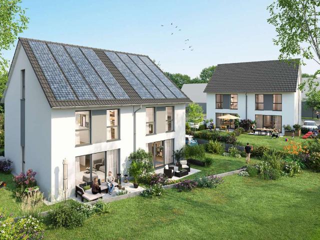 Schlüsselfertige Neubau Doppelhaushälfte zum Festpreis in Neuss Vogelsang