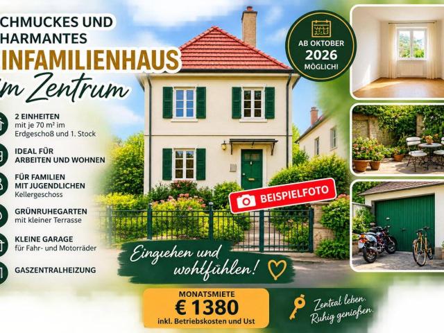 Schmuckes und charmantes Einfamilienhaus im Zentrum!