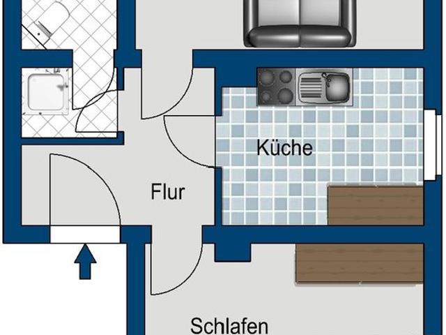 Schon gesehen? Hübsche 2 Raum Wohnung ab August vermietbar