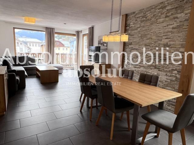 Schöne 3 Zimmer Mietwohnung in zentr. Ruhelage in Zell am See. Balkon, 2 Bäder, TG Platz inklusive!