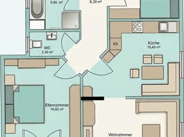 Schöne 3 Zimmer Terrassenwohnung, inkl. Tiefgaragen und Außenstellplatz von Privat