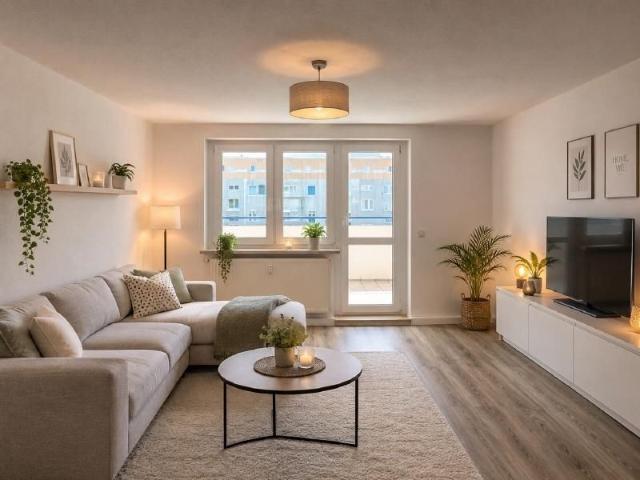 Schöne 3 Raum Wohnung mit Einbauküche und Balkon in Weida!
