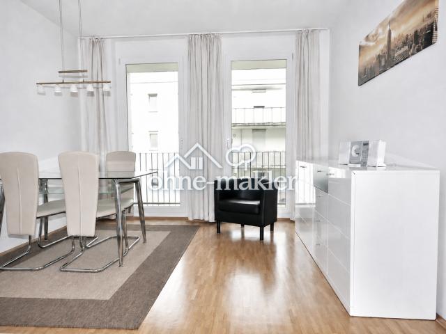 Schöne 2 Zimmer Wohnung * zentrale Lage * möbliert * großer Westbalkon
