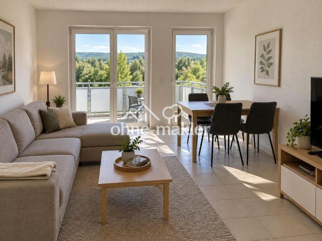 Schöne 2 Zimmer Wohnung mit 4 Balkonen, Tageslichtbad & Stellplatz