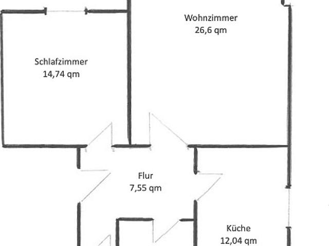 Schöne 2 Zimmer Wohnung mit Terrasse