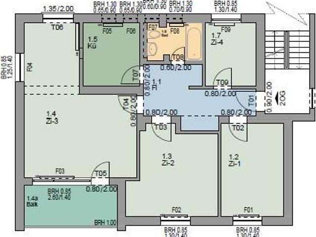 Schöne 4 Zimmerwohnung in Soest, Konrad Koler Weg 13, 2. OG rechts