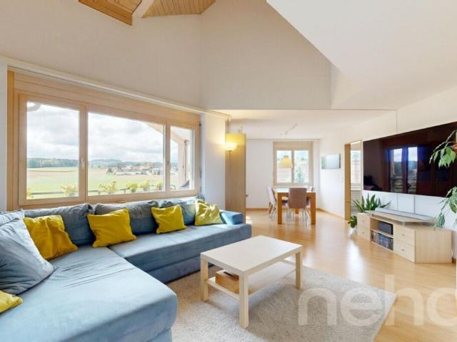 Schöne 6,5 Zimmer Maisonette Dachwohnung mit Terrassen und Aussicht