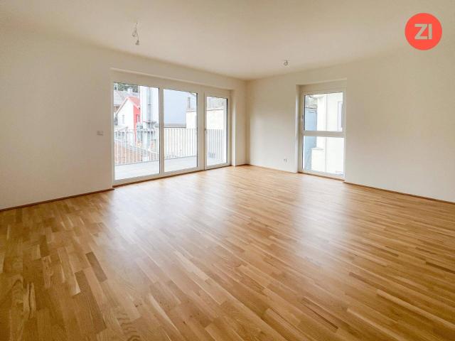 Schöne geförderte 3 Zimmer Wohnung mit Tiefgaragenparkplatz und Balkon in Gallspach. Erstbezug!