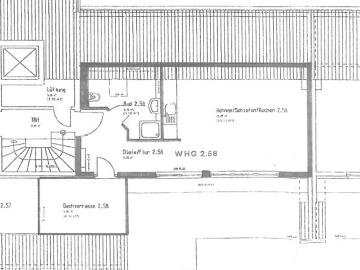 Schöne gemütliche 1 ZW DG mit EBK, Balkon und Stellplatz zum Kauf in zentraler Lage von Eschborn