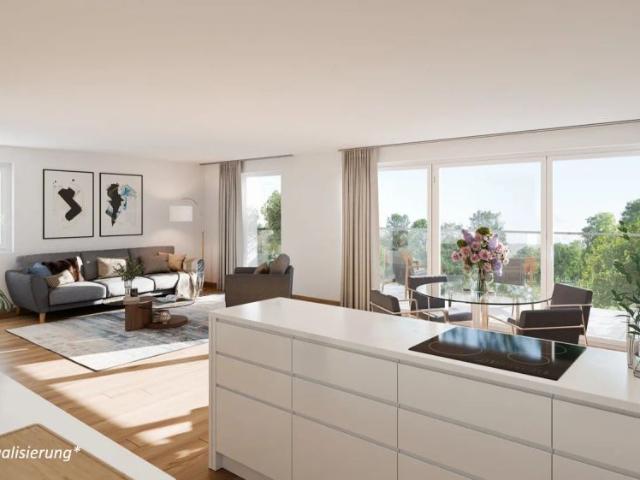 Schöne, gut geschnittene 2,5 Zimmer Wohnung mit großem, überdachten Balkon