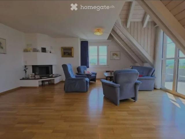 Schöne Dachwohnung mit herrlicher Aussicht