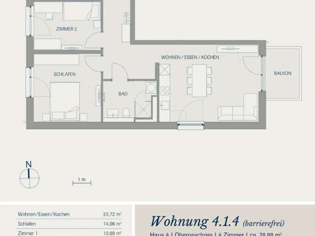 Schöne Neubau Wohnung mit 4 Zimmer in Denzlingen