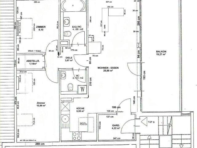 3 Zimmer Penthouse Wohnung mit Sonnenterrasse