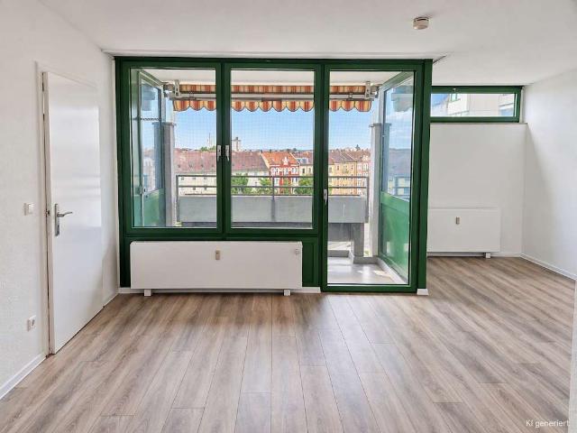 Schöne renovierte 2 Zimmer Wohnung mit 49 m² Wohnfläche und großem Balkon