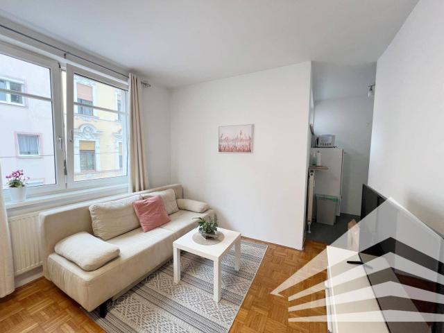 Schöne vollmöblierte 1 Zimmer Wohnung im Zentrum von Linz!