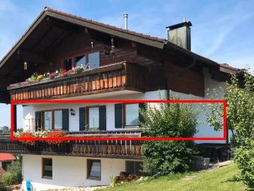 Schöne vermietete ETW mit 90 m2 in 87642 Buching