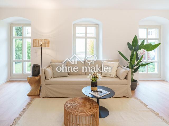 Schöne Vierraumwohnung mit Terrasse, Stellplatz und Garten Frei zum Einzug