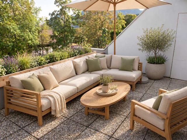 Schönes App mit gr. Terrasse und Ausblick