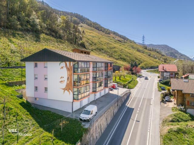 Schönes Potenzial für diese Wohnung, die 7 Minuten von Sion entfernt liegt