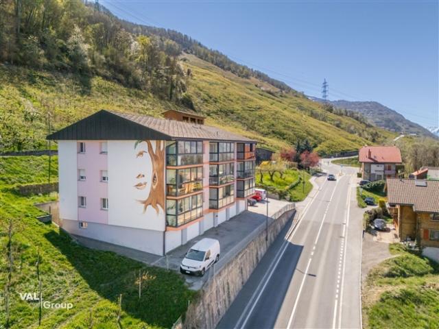 Schönes Potenzial für diese Wohnung, die 7 Minuten von Sion entfernt liegt