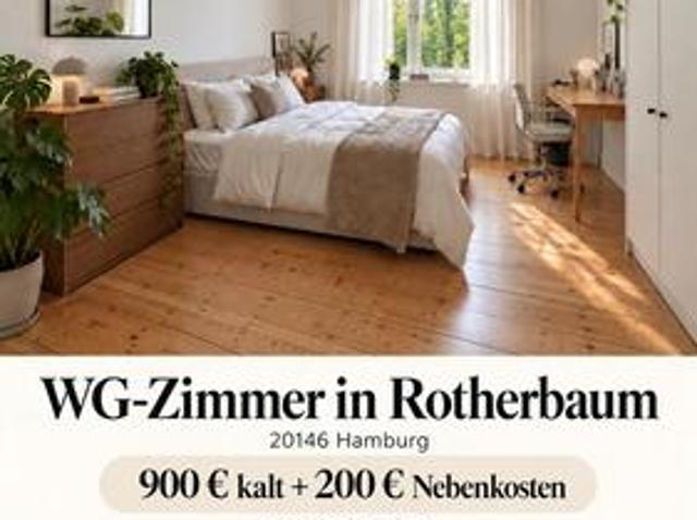 Schönes Wg Zimmer rotherbaum 900,00 EUR Kaltmiete, ca.19,00 m²