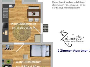 Schönes 2 Zimmer Apartment im Hochparterre, in Nähe zum Hbf