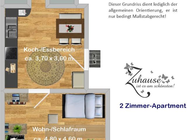 Schönes 2 Zimmer Apartment im Hochparterre, in Nähe zum Hbf