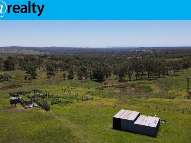 Scrub block, 180acres, two titles, magnificent views, bore, yards, and dams