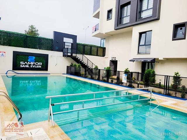 SAMSUN ATAKUM YAZLIK TADINDA HAVUZLU SİTE SATILIK LÜKS 1+1 DAİRE