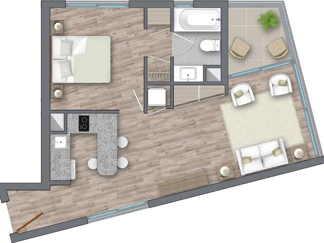 Santa elena 2120 departamento 1d1b gr, san joaquín