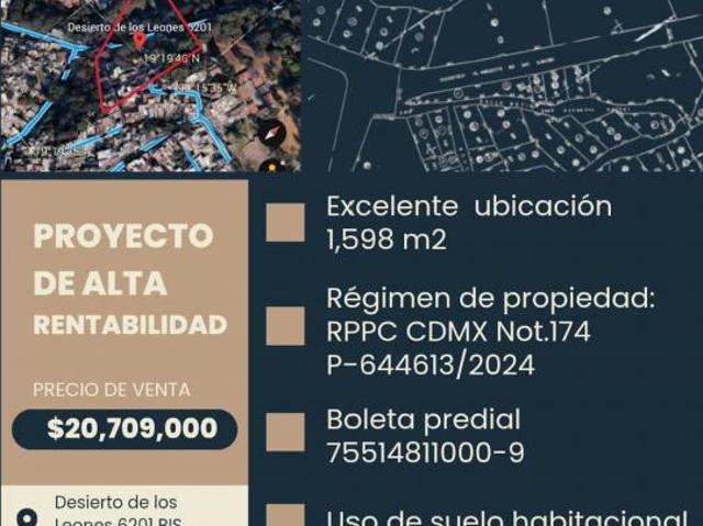 San Bartolo Ameyalco, Terreno en Venta