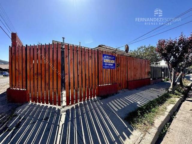 SAN FELIPE ARRIENDA CASA 2D 1B 2E VILLA EL CARMEN