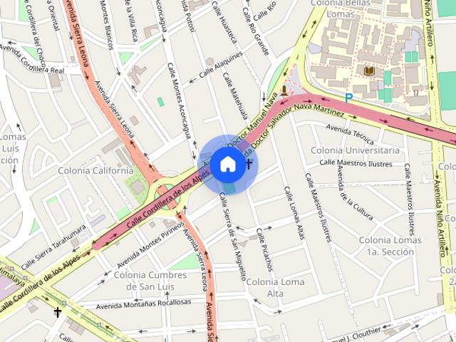 San Luis Potosí, AV. SALVADOR NAVA MARTINEZ, San Luis Potosi