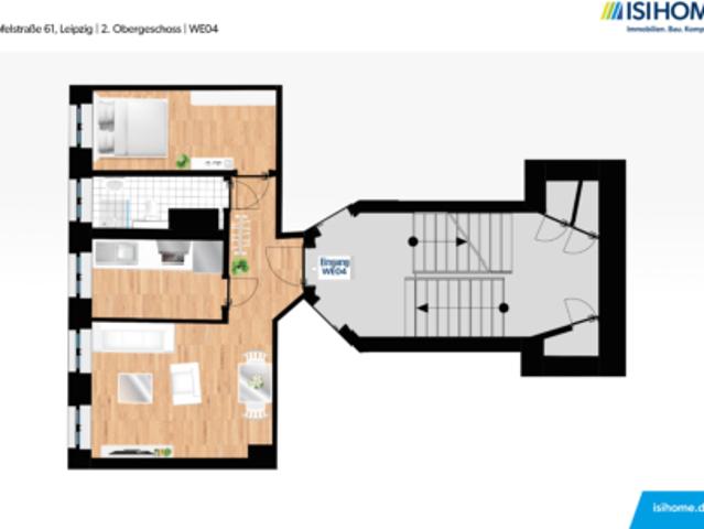 Sanierte 2 Raumwohnung im Herzen von Leipzig