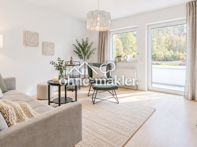 Sanierte 2 Zimmer Wohnung in Butzbach mit Balkon, Tageslichtbad und moderner Wärmepumpe