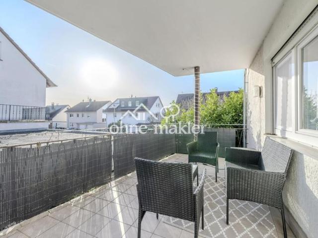 Sanierte 3 Zimmer Wohnung mit großem Balkon ins Grüne – Oberstenfeld