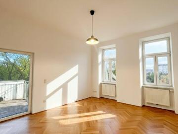 Sanierte 3 Zimmer Altbauwohnung mit ca. 13,5 m² Balkon I bezugsfertig