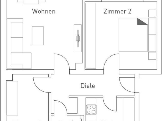 Sanierte 3 Zimmerwohnung