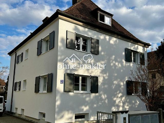 Sanierte 3,5 Zimmer Wohnung 95m2 Villen /Gartenkolonie Alt Ramersdorf mit großem Garten ca. 600 m2