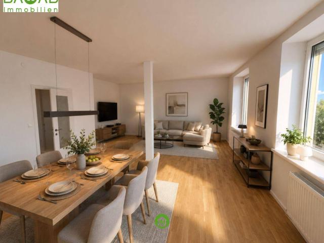 Sanierte Wohnung mit Balkon in heller, zentraler Lage von Feldkirchen