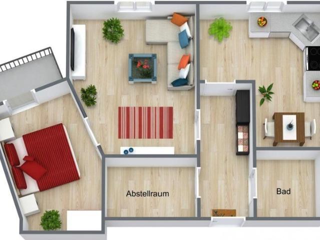 Sanierte Wohnung mit Balkon und Fahrstuhl
