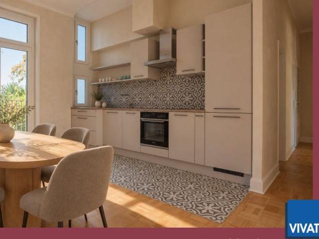 Sanierte Altbauetage Bockenheim: ca. 138 m², 4 Balkone, freier Blick bis zum Taunus, 5 6 Zimmer