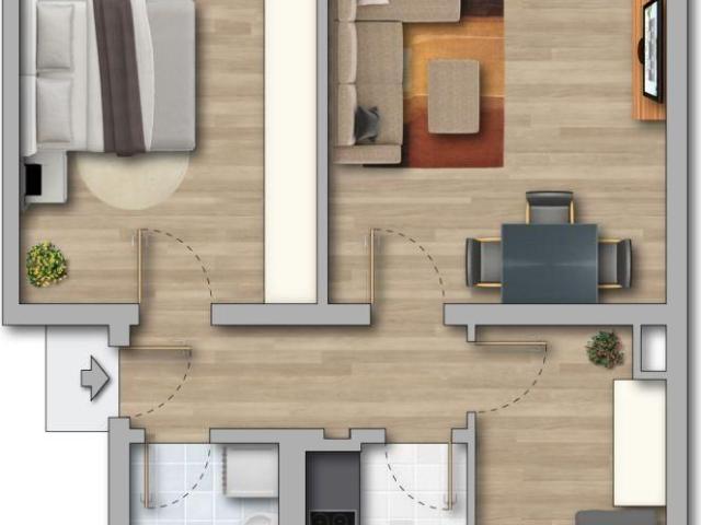 Sanierter Wohnblock: Moderne 3 RW mit Balkon und Tageslichtbad