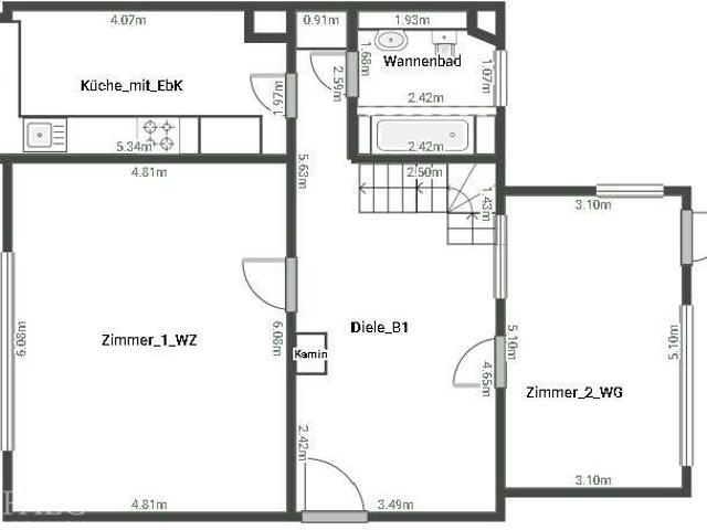 Saniertes Wohnhaus mit 5 Zimmer, Vollkeller, 2 Bäder, Garage, Nebengelass & viel Land, im LK Rostock