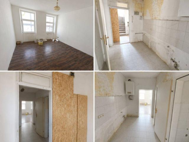 Sanierungsbedürftige Wohnung mit Entwicklungspotenzial – Top 25, 1 Zimmer ca. 29 m²