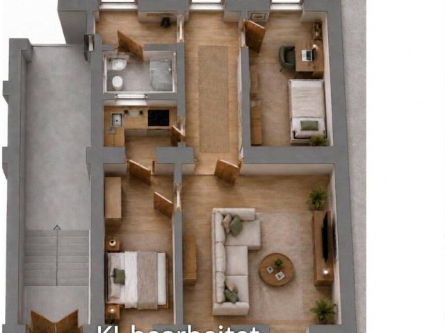 Sanierungsbedürftige Wohnung mit Entwicklungspotenzial – Top 4 5, 3 Zimmer ca. 56 m²