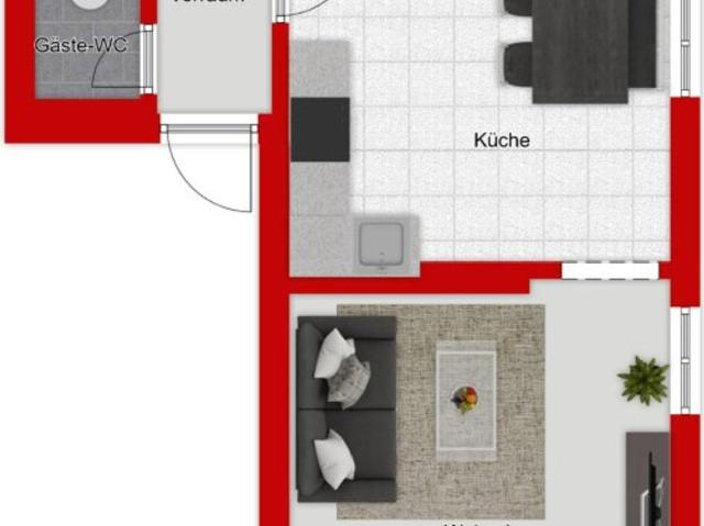 Sanierungsbedürftige Drei Zimmer Wohnung mit Zwei Parkplätze | Riedersbach