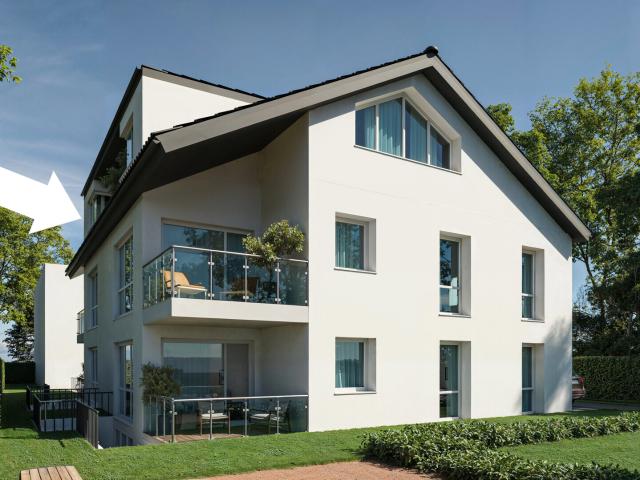 Sankt Augustin Hangelar: Familienfreundliche 3 Zimmer Neubau Wohnung in bester Lage