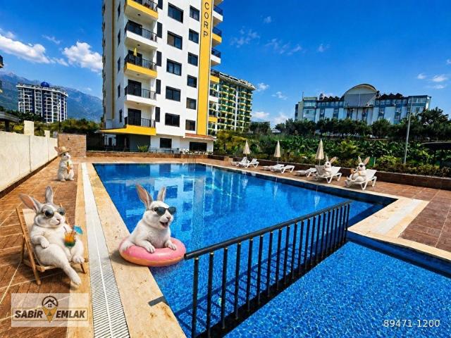 SABİR EMLAK'TAN ALANYA KİRALIK DAİRE 1+1 HAVUZLU SİTEDE