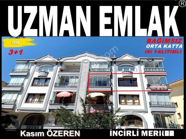 sadece Memura incirli Mh. Orta Katta Bağımsız Isı Yalıtımlı,kilerli Yapılı Yeni Boyalı 3+1 Daire